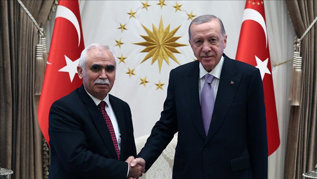 Cumhurbaşkanı Erdoğan, AYM Başkanı Özkaya’yı kabul etti