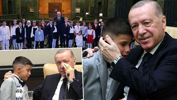 Cumhurbaşkanı Erdoğan Külliye’de çocuklarla bir araya geldi: Beştep’de duygusal anlar…