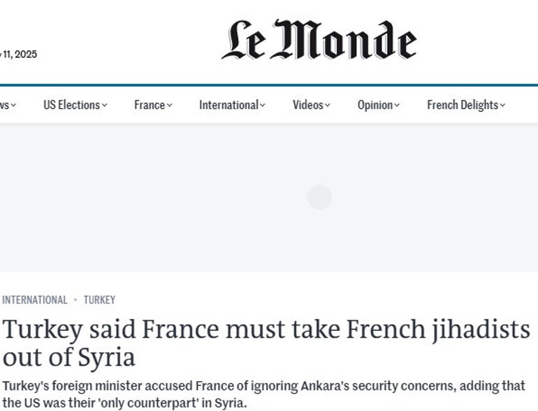 Dışişleri Bakanı Hakan Fidanın Fransa açıklaması dünya basınında gündem oldu