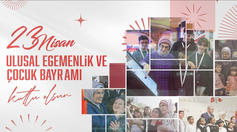 Emine Erdoğandan 23 Nisan mesajı