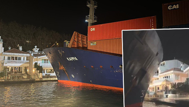 İstanbul Boğazı’nda konteyner gemisi yalıya metreler kala durmuştu: Yalının sahibi belli oldu