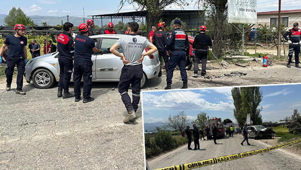 İzmir’de 3 otomobilin karıştığı kaza: 1 ölü, 3 yaralı