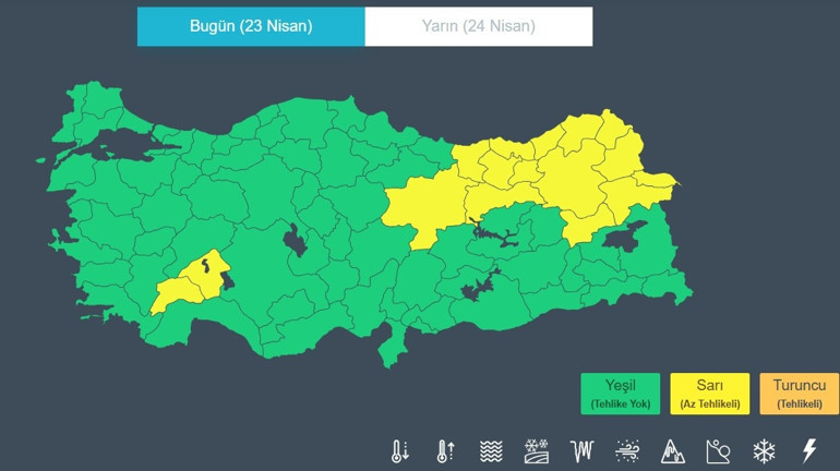 Meteorolojiden fırtına ve yağmur uyarısı: 16 ile sarı kodlu alarm