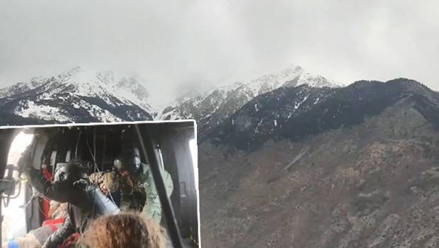 MSB: Yaralı vatandaş helikopterle Erzurum’a ulaştırıldı