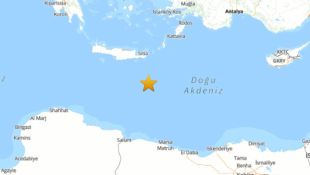 Son dakika… Akdeniz’de 5.0 büyüklüğünde deprem