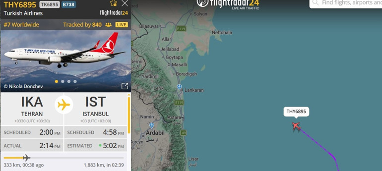 Tahran Havalimanında mahsur kalan THY uçağı 55 gün sonra Türkiye’ye dönüyor