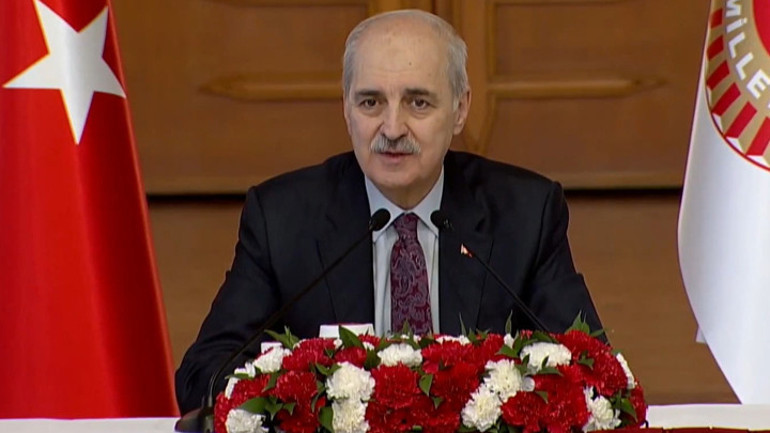 TBMM Başkanı Kurtulmuş, 26 ülkeden Türkiyeye gelen çocuklarını kabul etti