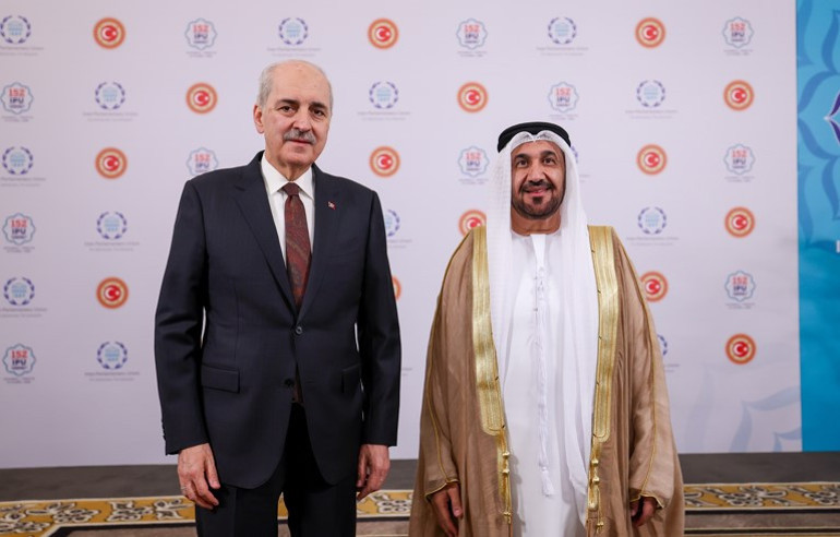 TBMM Başkanı Numan Kurtulmuş, Arap Parlamentosu Başkanı Alyammahiyi konuk etti