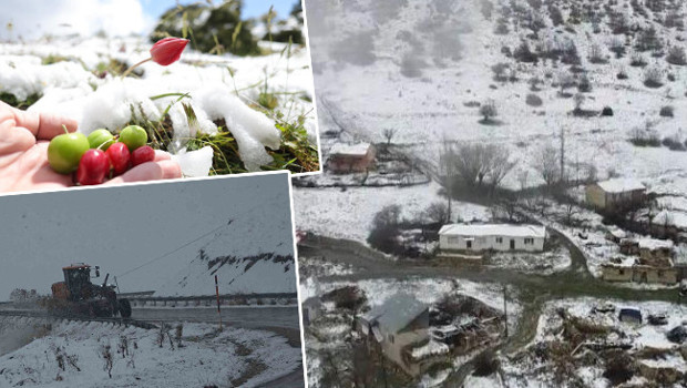 Her yer beyaza büründü! Karın altında kaldılar: ‘Bu şekilde bir kar yağışı yaklaşık 16 yıl önce yaşanmıştı’