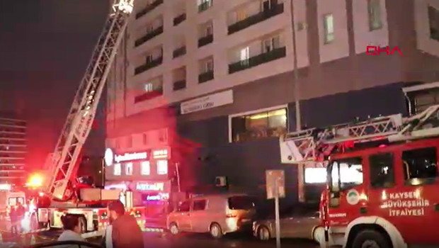 Kayseri’de kız öğrenci yurdunda yangın büyümeden söndürüldü