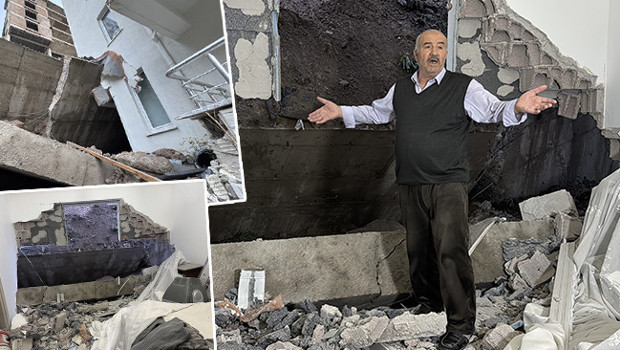 Sağanak yağış sonrası istinat duvarı çöktü: 3 katlı apartman ve özel anaokulu tahliye edildi! ‘Sabaha karşı bir gürültüyle uyandık’