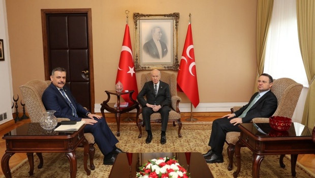 Bakan Çiftçi ve Bakan Gürlek, Bahçeli'yi ziyaret etti