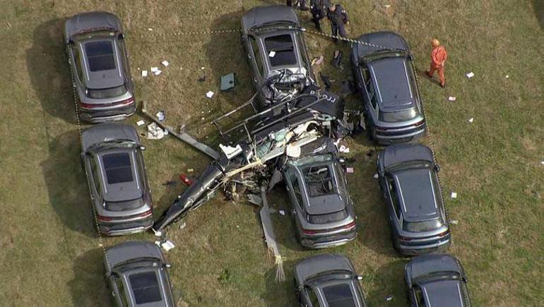 Brezilya'da feci kaza! İki helikopter havada çarpıştı! Çok sayıda ölü var 3 Brezilya'da feci kaza! İki helikopter havada çarpıştı! Çok sayıda ölü var