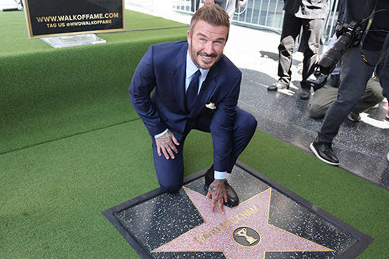 David Beckham, Şöhretler Kaldırımında... Bütün hayalleri birer birer gerçekleşti