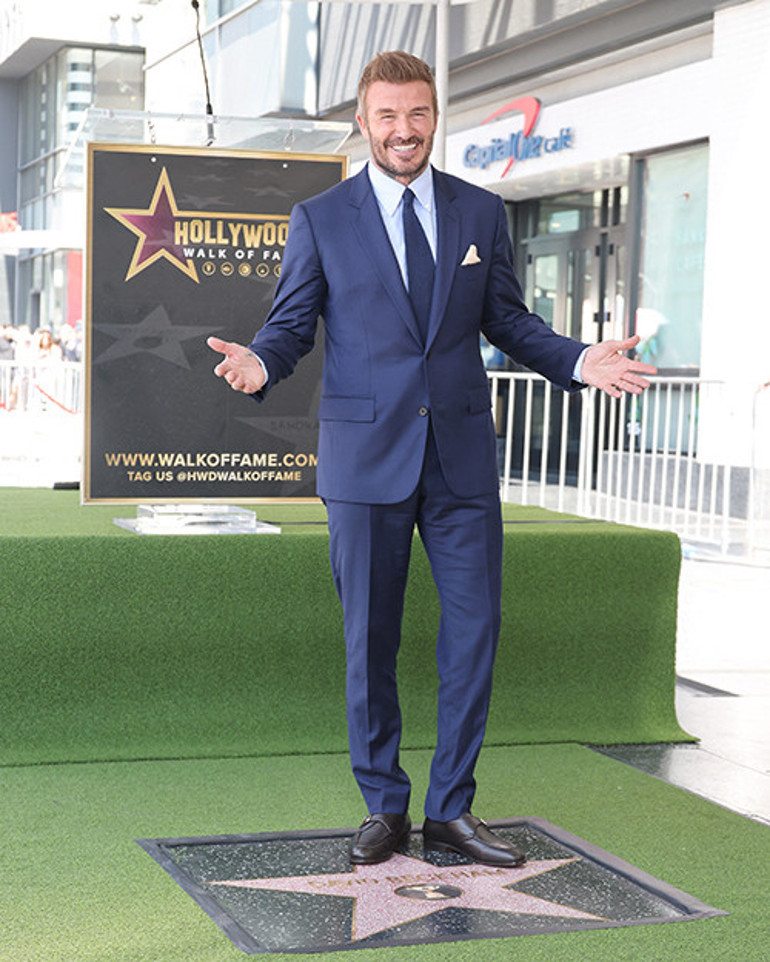 David Beckham, Şöhretler Kaldırımında... Bütün hayalleri birer birer gerçekleşti