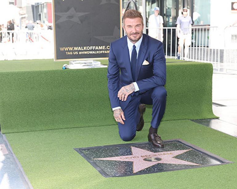 David Beckham, Şöhretler Kaldırımında... Bütün hayalleri birer birer gerçekleşti