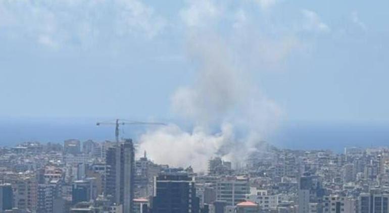 İsrail’den Lübnan'a bombardıman! Beyrut banliyölerinde şiddetli patlamalar