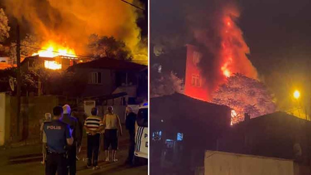 İstanbul’da 3 gecekondu alev alev yandı