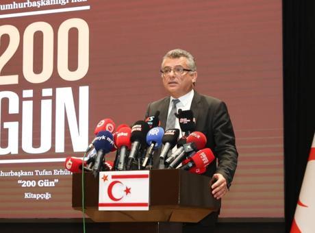 KKTC Cumhurbaşkanı Erhürman’dan Cumhurbaşkanı Erdoğan’ın açıklamalarına destek!