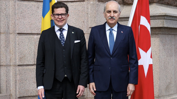 Meclis Başkanı Kurtulmuş, İsveç Parlamentosu Başkanı Andreas Norlen ile görüştü