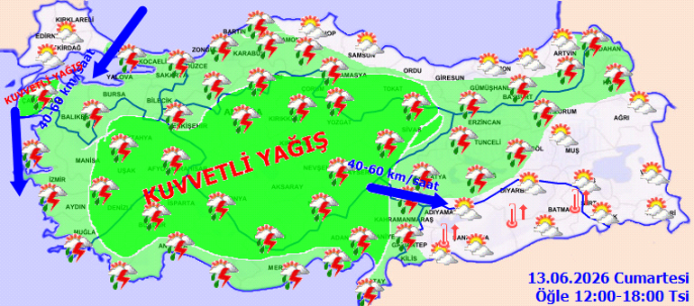 Meteorolojiden 30 il için sarı kodlu uyarı: Kuvvetli yağış geliyor