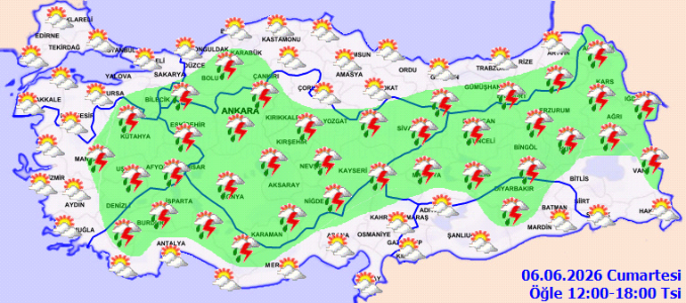 Meteorolojiden Ankara için sarı kodlu uyarı: Gök gürültülü sağanak yağış geliyor