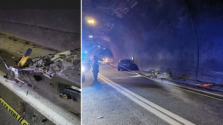 Tünelde korkunç kaza: 1 ölü, 2 yaralı 2 Tünelde korkunç kaza: 1 ölü, 2 yaralı