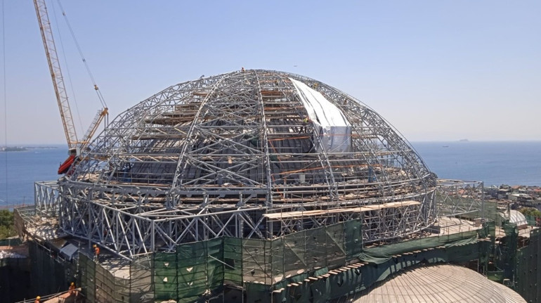 Ayasofya’nın ana kubbesinde yeni güncelleme: Kubbenin gerçek halini ilk kez göreceğiz