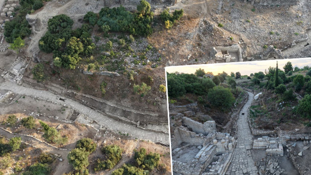 Bakan Ersoy: Aspendos’un 2 bin yıllık tiyatro caddesini ortaya çıkardık
