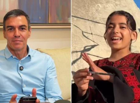 İspanya Başbakanı Sanchez’den Filistinli çocuğa video mesaj! Gazzeli Liyan’ın çizdiği portre cevapsız kalmadı