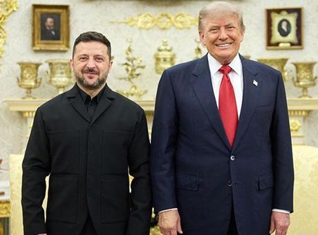 Trump, Ukrayna Devlet Başkanı Zelenskiy ile Beyaz Saray'da görüştü