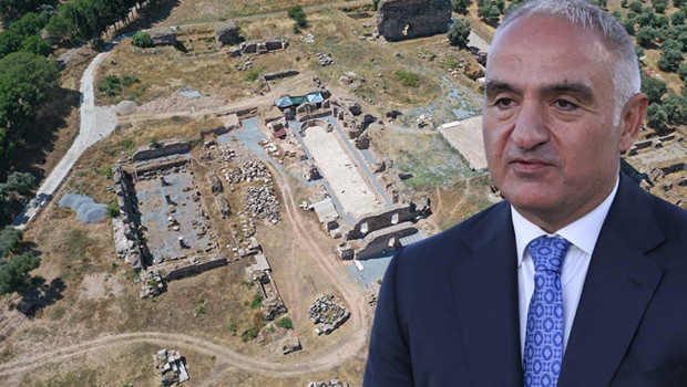 Bakan Ersoy: Tralleis’te 2 bin yıllık 300 kişilik antik havuz gün yüzüne çıkarıldı