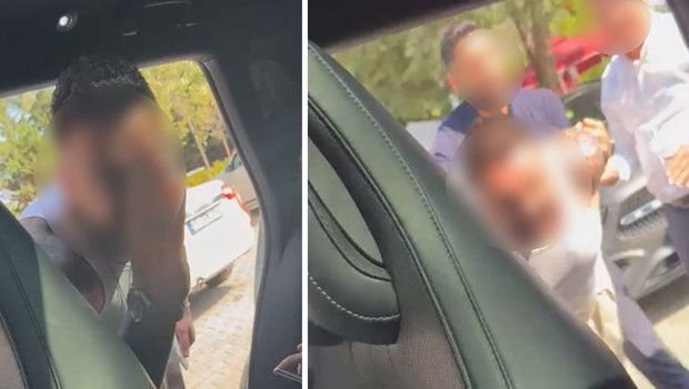 İğrenç sözleri duyanlar şok oldu! Çocukları istemedi, boşanma aşamasındaki eşine saldırmaya çalıştı | Öfkeli adamı zor zapt ettiler