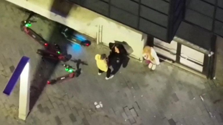 Beyoğlunda fuhuş pazarlığı dronla tespit edildi