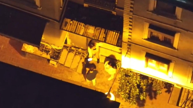 Beyoğlunda fuhuş pazarlığı dronla tespit edildi