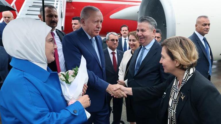 BM zirvesi için ABD'ye gelen Cumhurbaşkanı Erdoğan Türkevi'nde