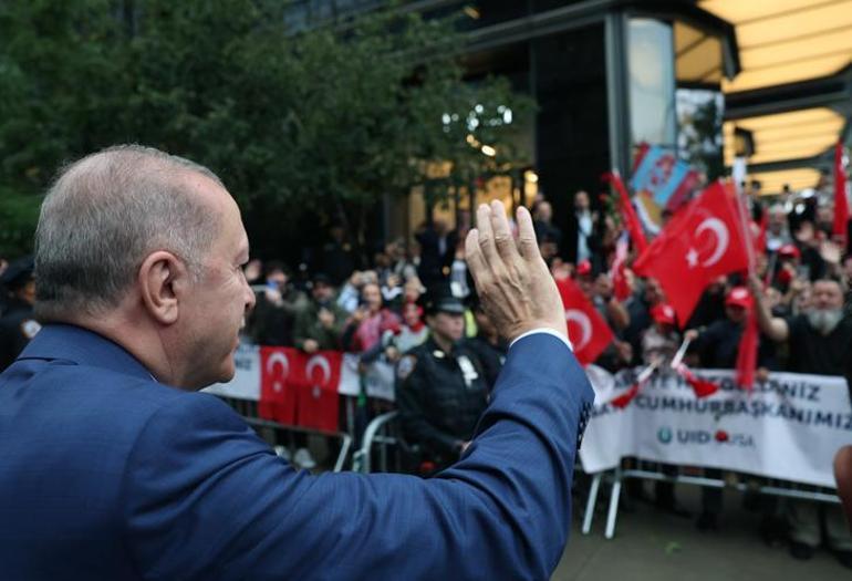 BM zirvesi için ABD'ye gelen Cumhurbaşkanı Erdoğan Türkevi'nde
