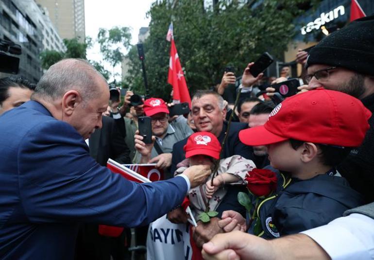 BM zirvesi için ABD'ye gelen Cumhurbaşkanı Erdoğan Türkevi'nde