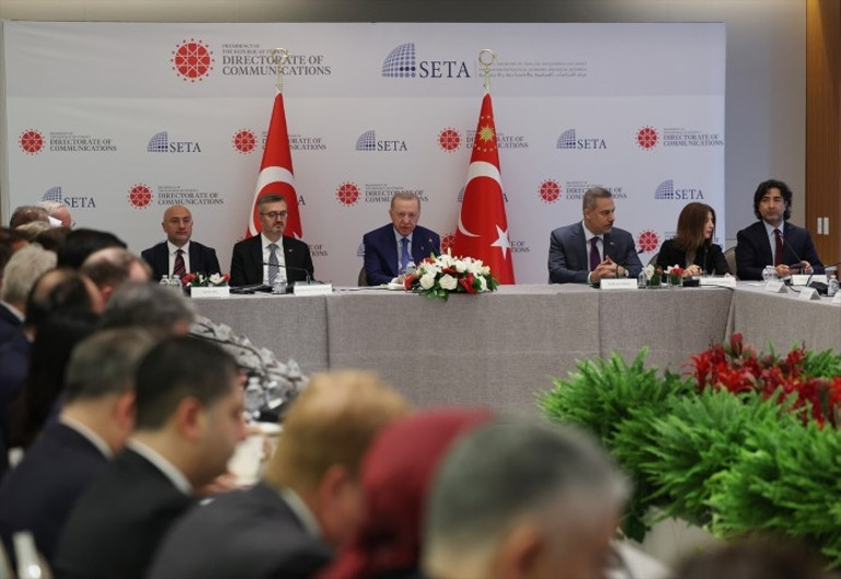 Cumhurbaşkanı Erdoğan, düşünce kuruluşları ile bir araya geldi