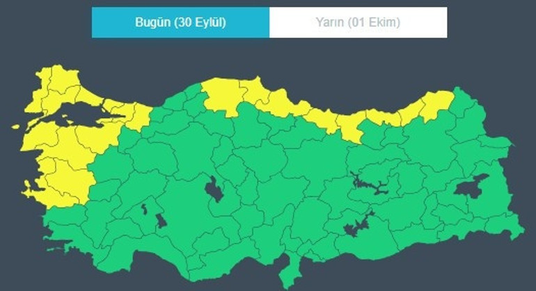 Hafta boyunca sürecek: Şiddetli sağanak yağış ve fırtına etkili olacak İstanbul dahil 20 ilde alarm verildi