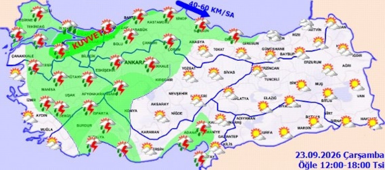 Sıcaklık düşüyor: Kuvvetli sağanak ve fırtına geliyor Meteorolojiden İstanbul dahil 14 ilde alarm | Yağış, sel, su baskını, yıldırım ve kuvvetli rüzgar uyarısı