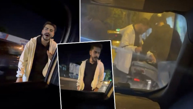 Taksiye tekme atıp şoförü tehdit eden şüpheli tutuklandı