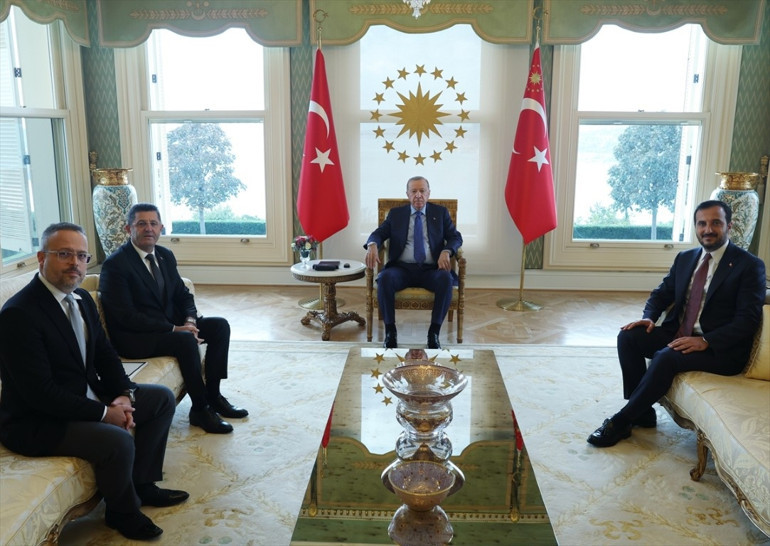 Cumhurbaşkanı Erdoğan, Orhan Çerkez, Eren Ali Bingöl ve Sacit Terziyi kabul etti