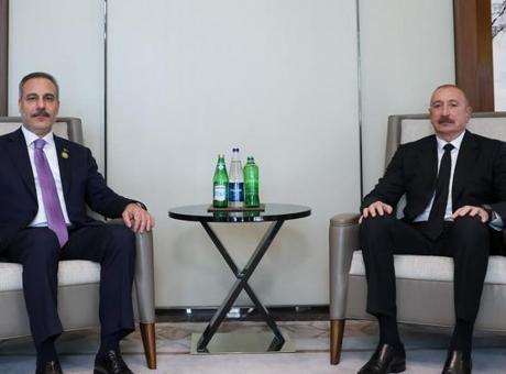 Dışişleri Bakanı Hakan Fidan, Bakü’de Azerbaycan Cumhurbaşkanı Aliyev ile görüştü