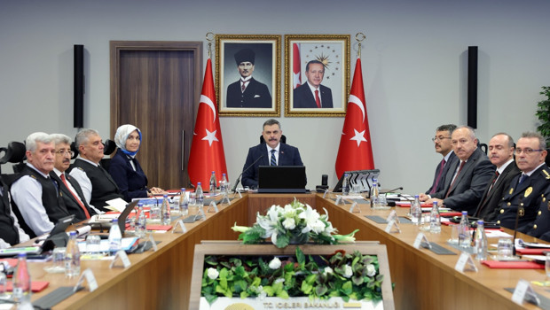 İçişleri Bakanı Çiftçi başkanlığında “asayiş” konulu güvenlik toplantısı yapıldı