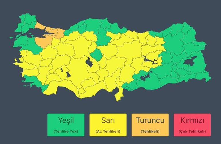 SON DAKİKA | İçişleri Bakanlığı uyardı! Cumartesi gününe dikkat; İstanbul ve birçok ilde 'sel' alarmı 6 SON DAKİKA | İçişleri Bakanlığı uyardı! Cumartesi gününe dikkat; İstanbul ve birçok ilde 'sel' alarmı